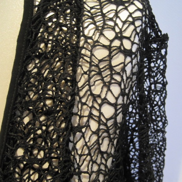 BALI Open Front Crochet Cardigan - Picture 3 of 4